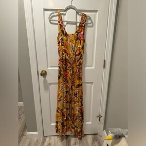 Loft gorgeous long floral sleeveless dress. Size medium